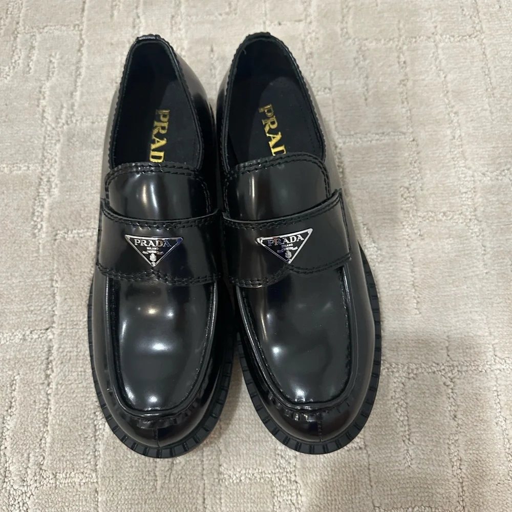 Prada Men's Black Slip-On Loafers - Picture 5 of 6